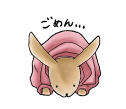 Parka polar bear and rabbit sticker #14093088