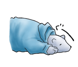 Parka polar bear and rabbit sticker #14093100