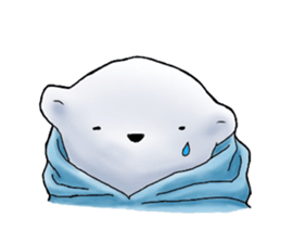 Parka polar bear and rabbit sticker #14093102