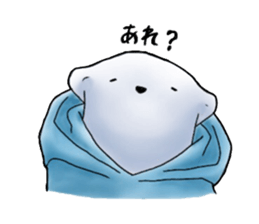 Parka polar bear and rabbit sticker #14093107