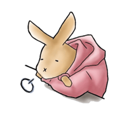 Parka polar bear and rabbit sticker #14093108