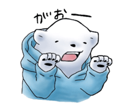 Parka polar bear and rabbit sticker #14093109