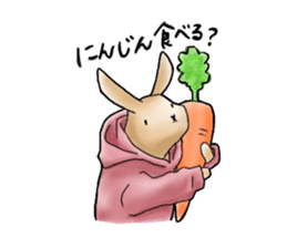 Parka polar bear and rabbit sticker #14093113