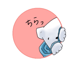 Parka polar bear and rabbit sticker #14093115