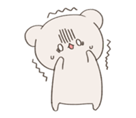 Little mochi bear sticker #14093180