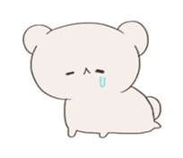 Little mochi bear sticker #14093189