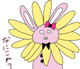 peach rabbit momousa sticker #14093688