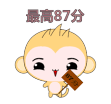 QQ Round Monkey-Animated Stickers-Part2 sticker #14093793