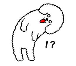 marshmallow dog peropero4(bichon frize) sticker #14093880