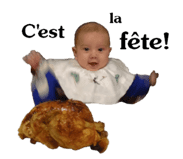 My little sweet baby (French) sticker #14093890