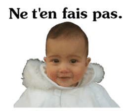 My little sweet baby (French) sticker #14093902