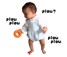 My little sweet baby (French) sticker #14093908