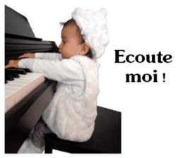 My little sweet baby (French) sticker #14093917