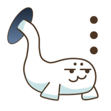 Baby seal from the hole sticker #14094403