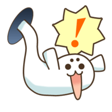 Baby seal from the hole sticker #14094405