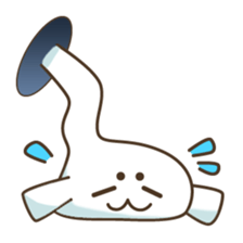 Baby seal from the hole sticker #14094411