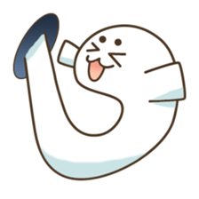 Baby seal from the hole sticker #14094415