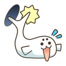 Baby seal from the hole sticker #14094417