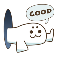 Baby seal from the hole sticker #14094418