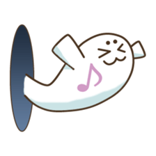Baby seal from the hole sticker #14094419