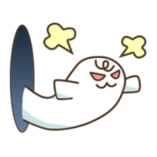 Baby seal from the hole sticker #14094422