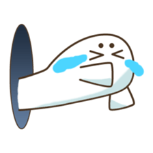 Baby seal from the hole sticker #14094424