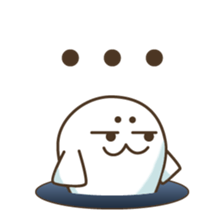 Baby seal from the hole sticker #14094428