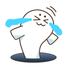Baby seal from the hole sticker #14094435