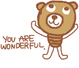 iBrown CuteBear sticker #14094878