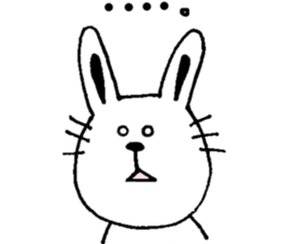 cat and a rabbit and bear cute loosely 2 sticker #14095074