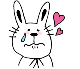 cat and a rabbit and bear cute loosely 2 sticker #14095081