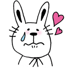 cat and a rabbit and bear cute loosely 2 sticker #14095081