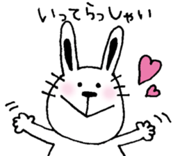 cat and a rabbit and bear cute loosely 2 sticker #14095083