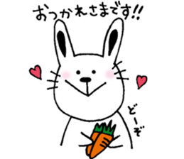 cat and a rabbit and bear cute loosely 2 sticker #14095087