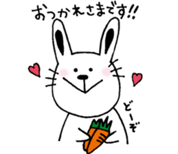 cat and a rabbit and bear cute loosely 2 sticker #14095087