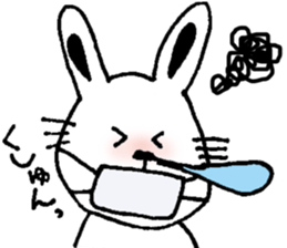 cat and a rabbit and bear cute loosely 2 sticker #14095089