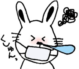 cat and a rabbit and bear cute loosely 2 sticker #14095089