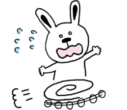 cat and a rabbit and bear cute loosely 2 sticker #14095095