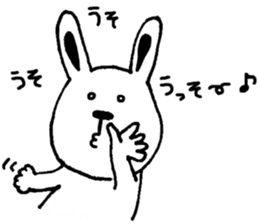 cat and a rabbit and bear cute loosely 2 sticker #14095100