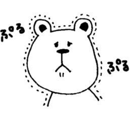 cat and a rabbit and bear cute loosely 2 sticker #14095103