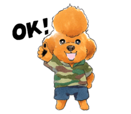 Mohican poodle sticker #14096702
