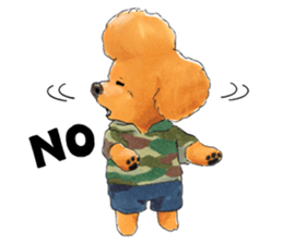 Mohican poodle sticker #14096703