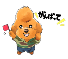 Mohican poodle sticker #14096708