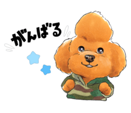 Mohican poodle sticker #14096709