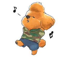 Mohican poodle sticker #14096716