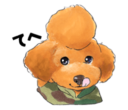 Mohican poodle sticker #14096718