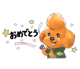 Mohican poodle sticker #14096720
