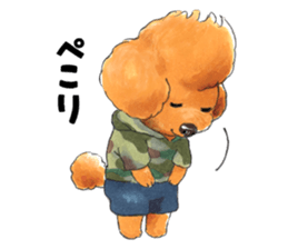 Mohican poodle sticker #14096725