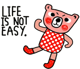 Polka Bear ; Creative Bear sticker #14096947
