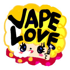 vape girls sticker.English ver.